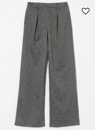 Youth Pleated Pin Striped Pants