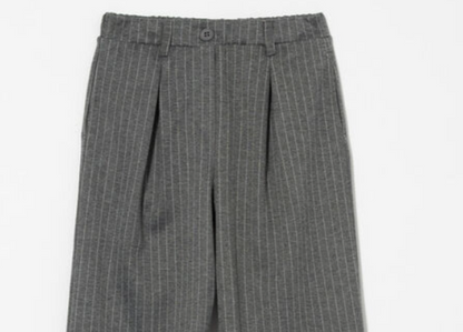 Youth Pleated Pin Striped Pants