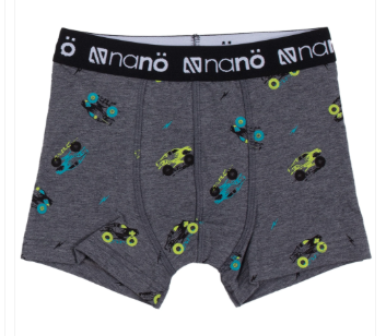 Boys' 2-pack dark grey heather boxers