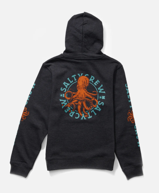 Tentacles Boys Fleece Hoodie - Navy Heather
