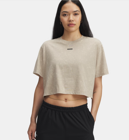 Wash Logo Women's Boxy Crop Short Sleeve