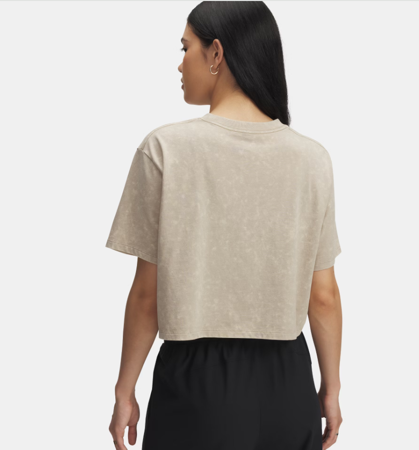 Wash Logo Women's Boxy Crop Short Sleeve