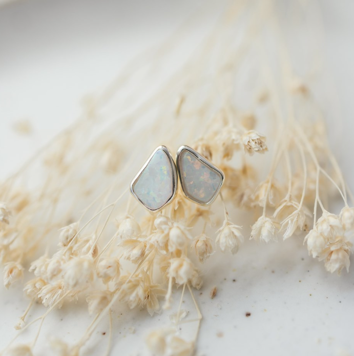 Opal Chip Studs