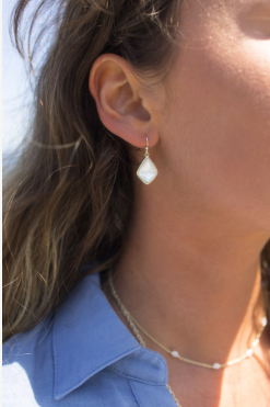 Evora Earrings-mother of pearl