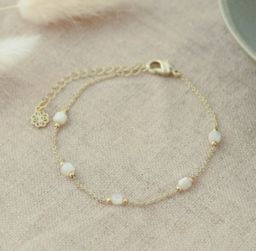 Genevieve Bracelet-mother of pearl