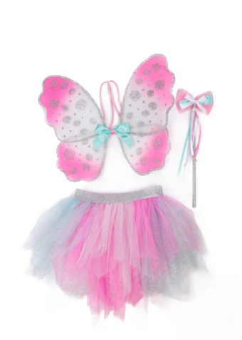 Think Mint Pink Skirt, Wings & Wand