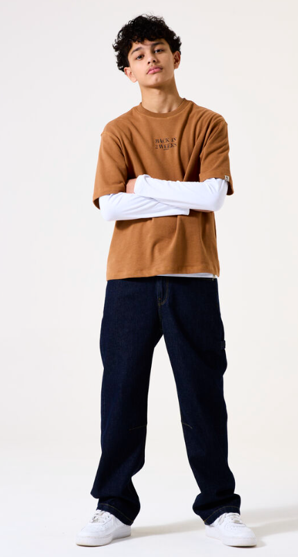 Rinse Wash Baggy Jeans