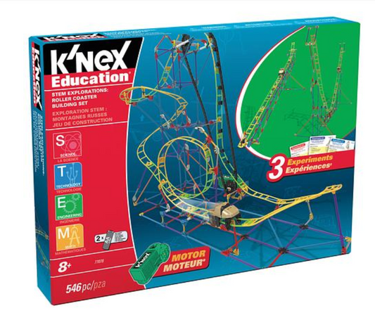 K'NEX STEM - 546PC Roller Coaster Motorized