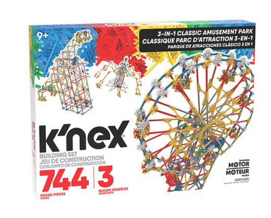 K'NEX Building Sets - 744PC Amusement Park Motorized