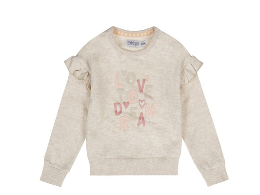 Love To Dream Ruffle Shoulder Crewneck
