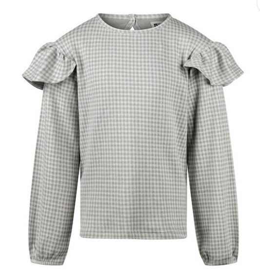 Grey Checkered Long Sleeve