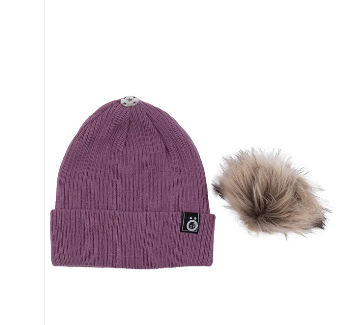 Youth Knit Mauve Beanie