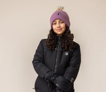 Youth Knit Mauve Beanie