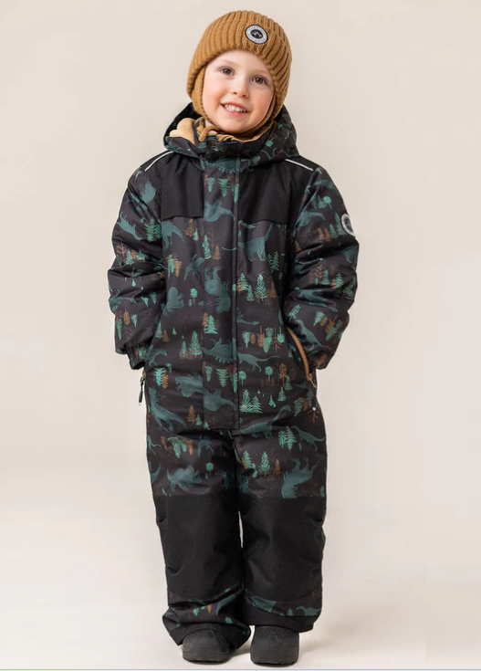 Tyler Black One-Piece Snowsuit