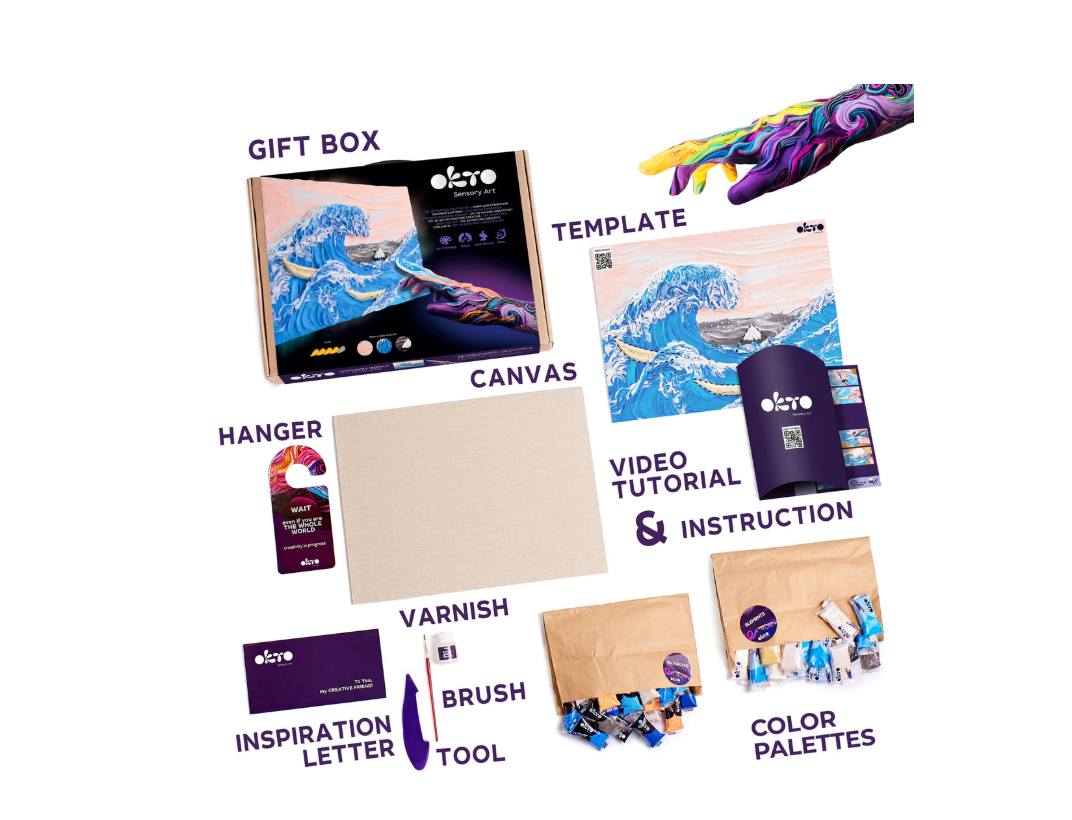 3D Creative Painting Set - Wave