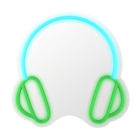 Headset Neon LED Sign