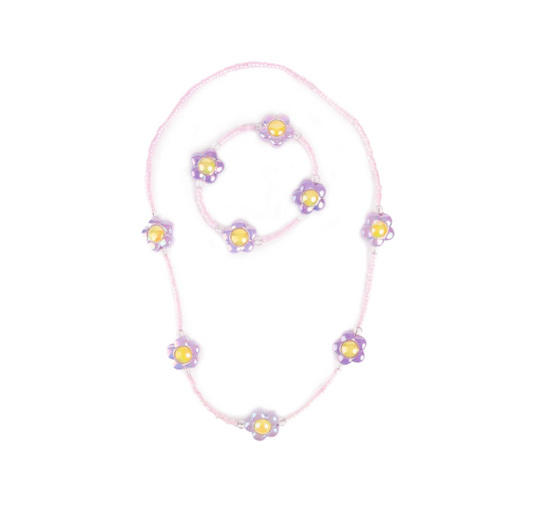 Crazy For Daisies Necklace & Bracelet Set