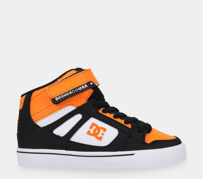 Children's Pure High Top EV -Orange/Black/White