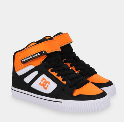 Children's Pure High Top EV -Orange/Black/White