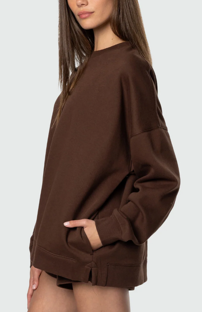 Women's Oversized Fleece Crew