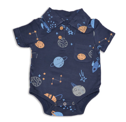 Bamboo Short Sleeve Polo Onesie