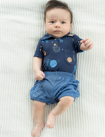 Bamboo Short Sleeve Polo Onesie