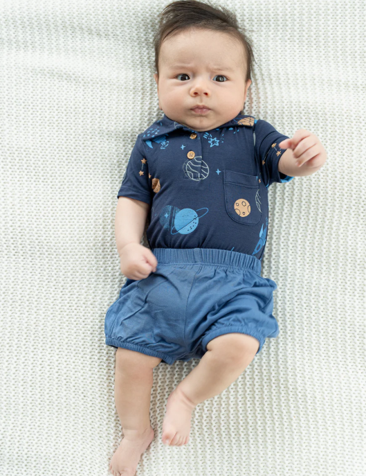 Bamboo Short Sleeve Polo Onesie