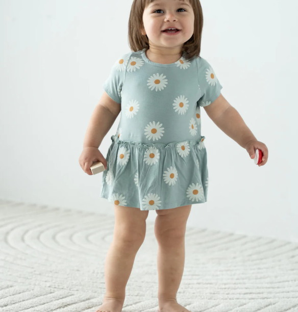 Bamboo Skirt Bodysuit(Daisy)
