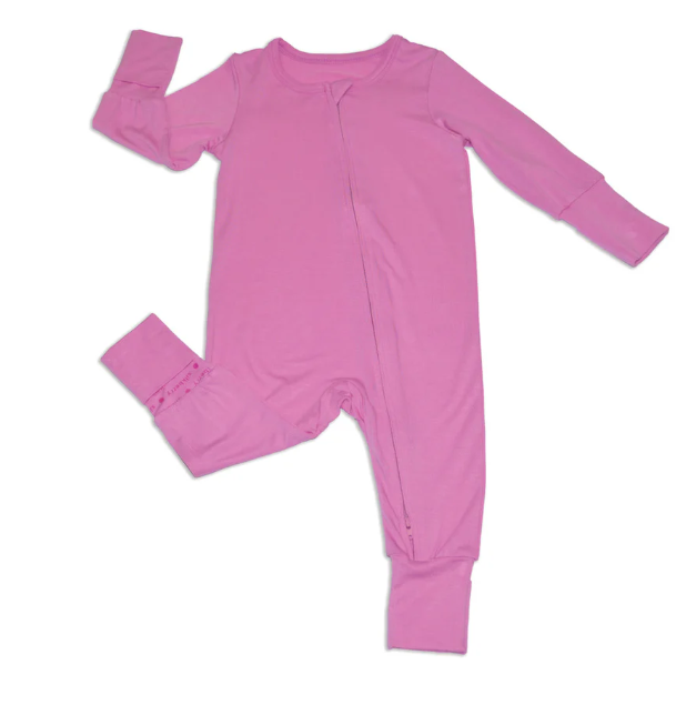 Bamboo 2-Way Zipper Romper(Crocus)