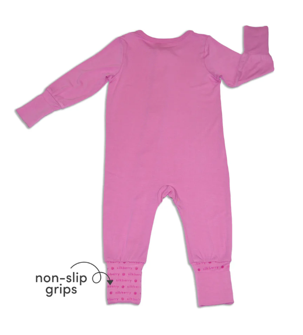 Bamboo 2-Way Zipper Romper(Crocus)