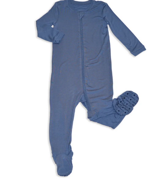 Bamboo Footies w/ Two Way Zipper