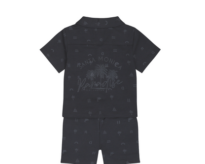 Infant Navy Collared 2pc Set