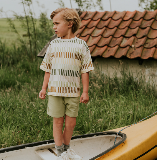 Boy's Faded Green Jogging Shorts