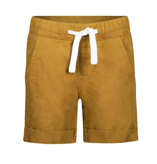 Boy's Caramel Brown Linen Style Shorts