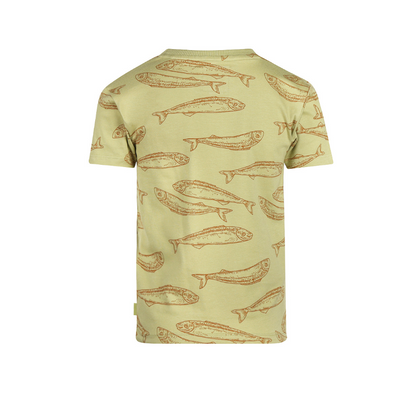 Boy's Faded Green Fish Tee