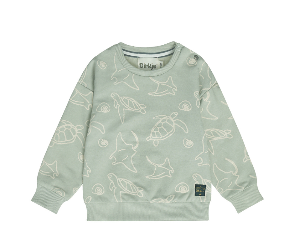 Boy's Sea Friends Embroidered Crewneck