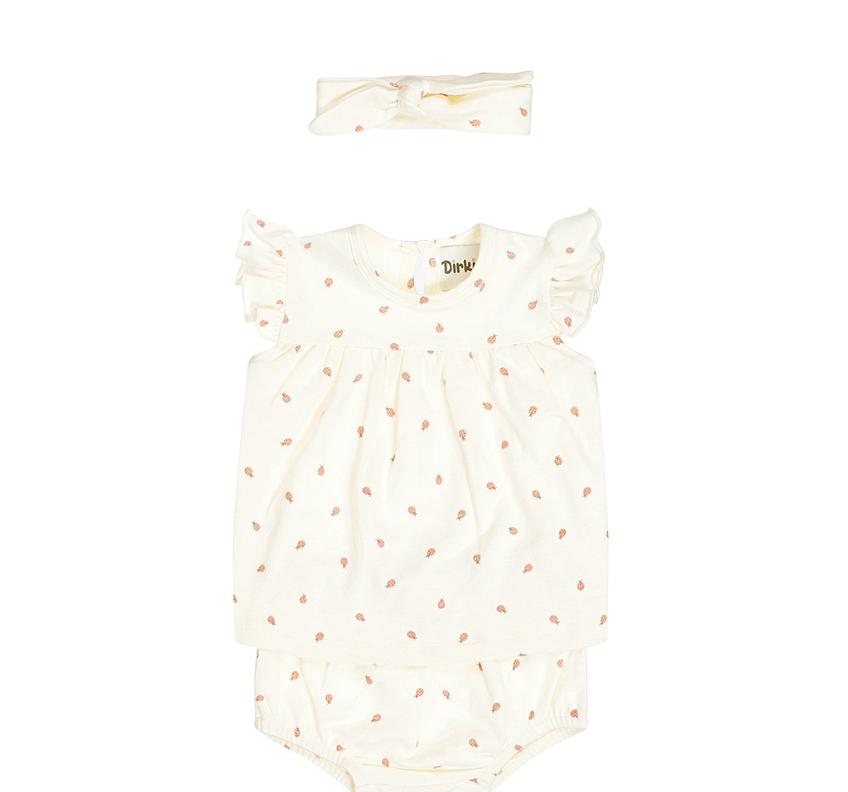 Infant Little Lady Bug 2pc Set w/ Headband