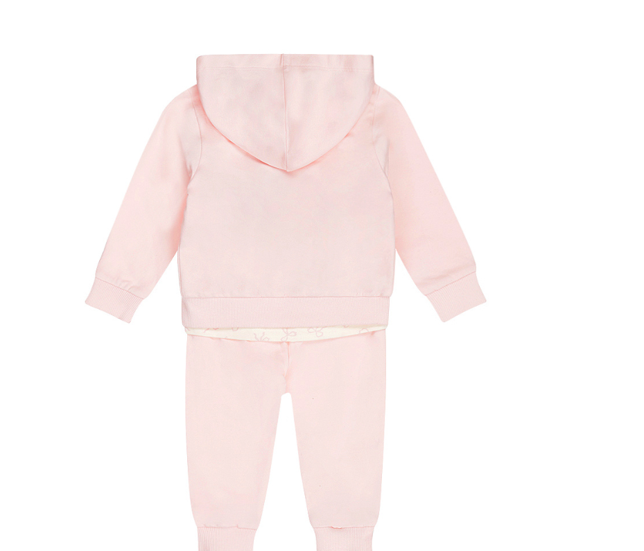 Infant Pink Bow 3pc Jogger Set