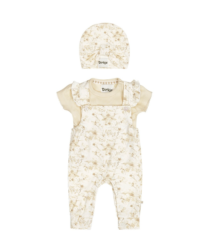 Infant Ruffle Overall Set w/ Hat