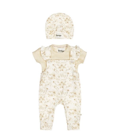 Infant Ruffle Overall Set w/ Hat