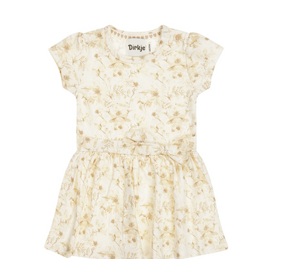 Infant Cream Blossom Dress w/ Headband