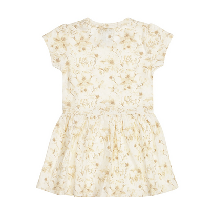 Infant Cream Blossom Dress w/ Headband