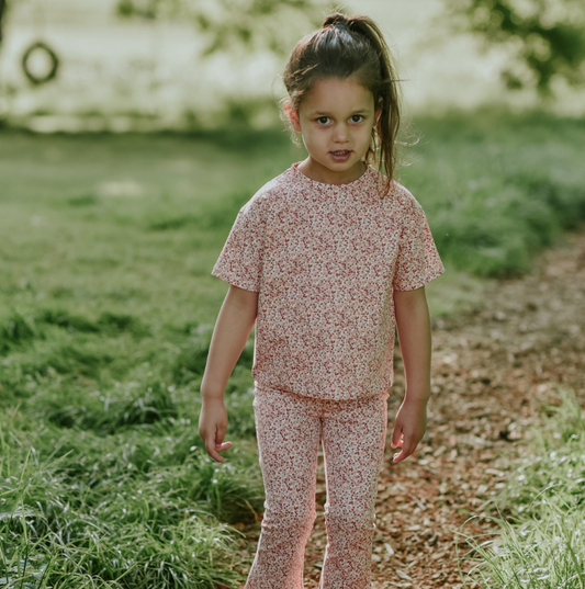 Girl's Terra Floral Bell Bottoms