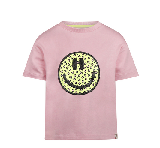 Youth Leopard Smiley Tee