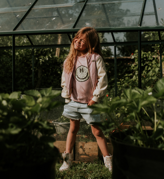 Girl's Leopard Smiley Tee