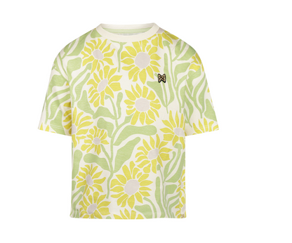 Girl's Funky Yellow Flower Tee