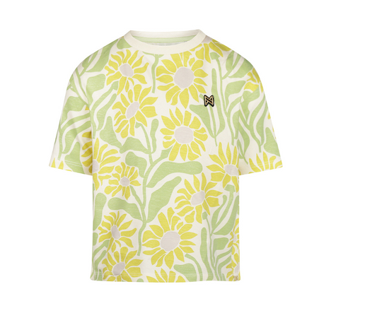 Youth Funky Yellow Flower Tee