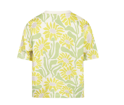 Girl's Funky Yellow Flower Tee