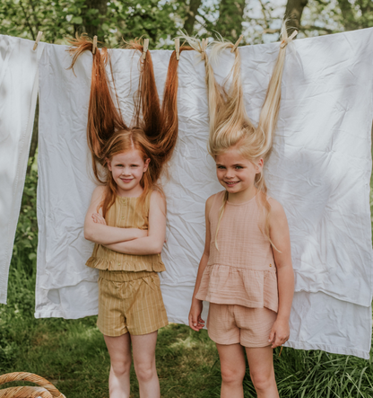 Girl's Smokey Pink Muslin 2pc Set