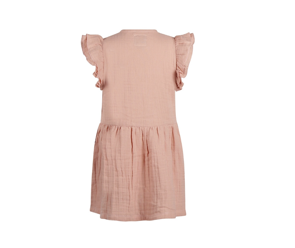 Girl's Smokey Pink Muslin Dress